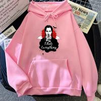 Rabu Addams Hoodie Grafis Kawaii/Lucu Kaus Lengan Panjang Kasual Empat Musim High Street O-Neck Manga/Comic Polyester Size Xxs-4Xl