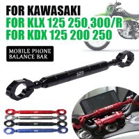 ▪✔สำหรับคาวาซากิ KLX250 KLX300 KLX 250 KDX250 KDX 125 200อุปกรณ์เสริมรถจักรยานยนต์บาร์ทรงตัวมือจับคานที่วางโทรศัพท์