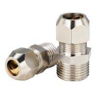 1/8 1/4 3/8 1/2 BSP Male Thread 4/6/8/10/12/14mm OD Tube Brass Ferrule Tube Compression Fitting Connector