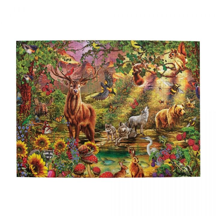 enchanted-forest-wooden-jigsaw-puzzle-500-pieces-educational-toy-painting-art-decor-decompression-toys-500pcs