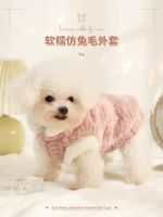 2023 New Fashion version dog clothes winter puppies Pomeranian bichon Yorkshire small dogs spring and autumn puppies thickened pet Teddy winter clothes