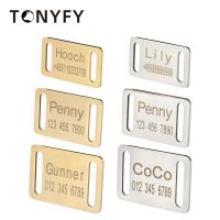 ♛ Dog Custom ID Tag Collar Accessories Engraved Name Phone Tags Custom Dog Tags Stainless Steel Personalized Puppy Cats Anti-lost