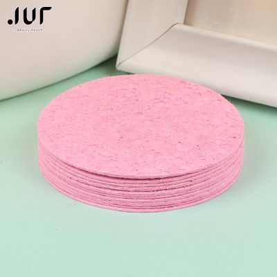 【CW】▪♘  10pcs Pink Soft Facial Cleaning Sponge Washing Compressed Cleanser Puff Spa Face Tools