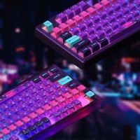 Double-Shot Pixel Universe Keycaps OEM Profile Custom PBT 121 Keycaps For Mechanical Backlit Keyboard GK64 GK61 Anne Pro 2 GH60