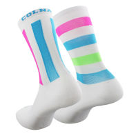 【CW】Professional Sport Socks Breathable Road Bicycle Socks Racing Cycling Sock Fitness Knee-High Basketball Running Socks