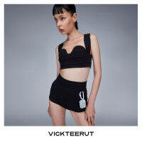 VICKTEERUT (ราคาปกติ 4,500-.) Pleated Waistband Hot Pants กางเกงฮอตแพนท์ ขอบเอวตีเกล็ด