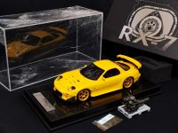 280366โมเดลรถRX7 1/18 โมเดลรถ Polar Master model RX7 RE Amemiya initial d yellow 1 1:18  โมเดลรถของขวัญ ราคา ok180166