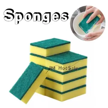 Lucullan Large Cross Cut Durable Soft Foam Grid Sponge Rinseless