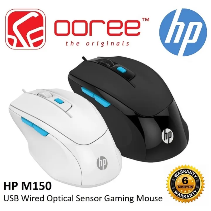 Mouse HP M150 ENTRY LEVEL USB WIRED OPTICAL SENSOR GAMING MOUSE 6 ...