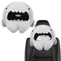 Cartoon Shark Car Tissue Holder Portable Car Napkin Box Paper Storage Box Tissue Box Holder For Car Home Office Travel Truck