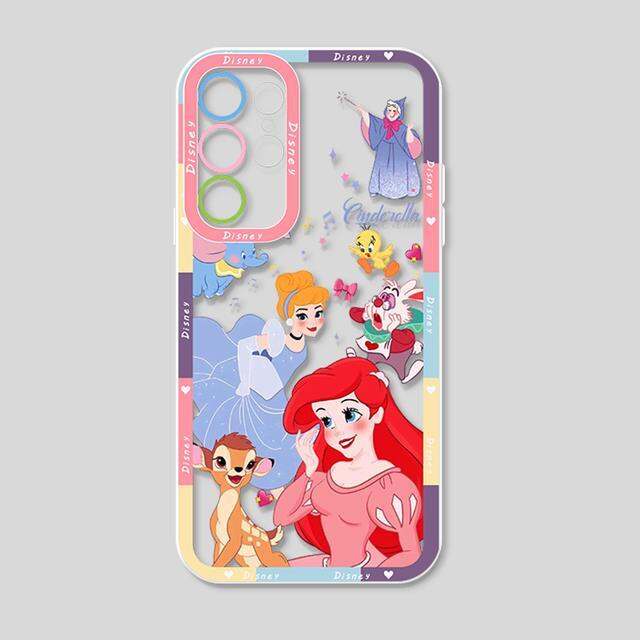 shine-electron-เจ้าหญิงดิสนีย์เคสโทรศัพท์โปร่งใสแฟชั่นสำหรับ-samsung-s23-s21-s20-pro-fe-a52-a23เฉียบ-a71ดวงตานางฟ้า