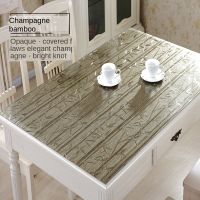 2020 New Soft Glass Dining Table Cover Color Transparent PVC Crystal Plate Plastic Tablecloth Household Tablecloth Waterproof