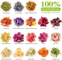 【cw】9 Bags Rose, Lavender, Jasmine Dried Flowers, Natural Herbs Kit for DIY Candle, Bath,Soap ,Resin Jewelry Making,Wedding Decor ！