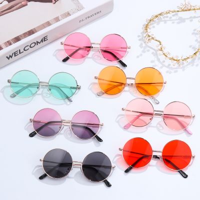 【YF】✸❣✚  1PC Sunglasses for Children Color Round Frame Glasses Boys Anti-UV Eyewear