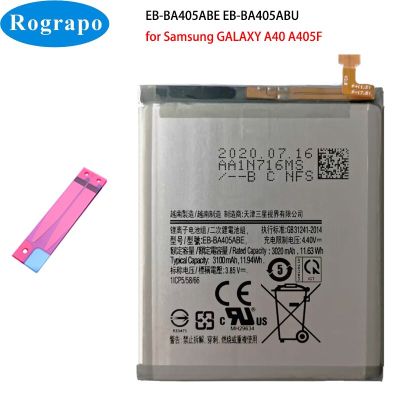 New Original EB-BA405ABE EB-BA405ABU 3100mAh Battery For SAMSUNG Galaxy A40 2019 SM-A405FM/DS A405FN/DS GH82-19582A Replacement Parts