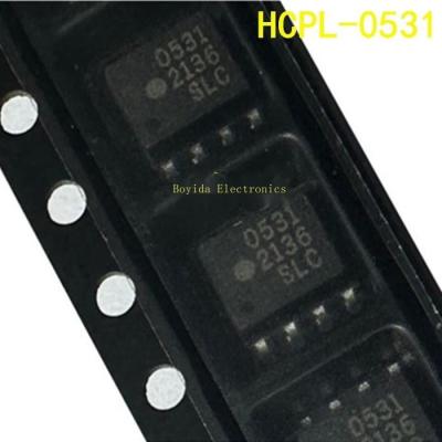 10ชิ้นใหม่นำเข้าเดิม HCPL-0531 Optocoupler SOP-8แพทช์ HCPL-531-000E-500E