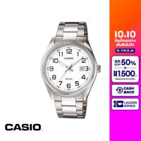 CASIO นาฬิกาข้อมือ CASIO รุ่น MTP-1302D-7BVDF วัสดุสเตนเลสสตีล สีขาว