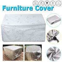 Multiple Size Outdoor Furniture Cover Patio Sofa Chair Table Cover Rain Snow Dust Covers Waterproof Cover Gray Silver