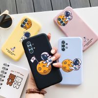 ◊☽☾ Astronaut TPU Soft Shell For Samsung Galaxy A32 A42 4G 5G Case Cute Cat Personality Cartoon Silicone Fundas For Samsung