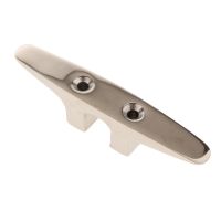 ✇₪✵ 4-1/2inch Dock Cleat Mount Mooring Deck Cleat High Polished Marine Grade Stainless Steel Tether Anchor Cleat