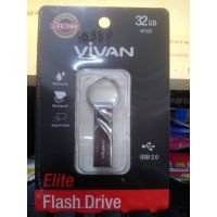 แฟลชไดร์ฟ flash drive แฟลชไดร์ฟ usb แฟลชไดรฟ์กันน้ำ VIVAN VF332 32G USB Flash drive เนื้อโลหะ ของแท้100