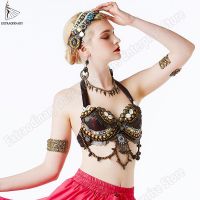 New Tribal Gypsy Bra Belly Dance ATS Bra Adjustable Women Hand Beading Bellydance Clothes Top Costumes Style Gypsy