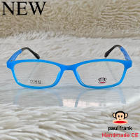 Paul Frank แว่นตาสำหรับตัดเลนส์ สายตา กรอบแว่นตา ชาย หญิง Fashion รุ่น 3003 สีฟ้า กรอบเต็ม ทรงรี ขาข้อต่อ วัสดุ TR 90 รับตัดเลนส์ทุกชนิด