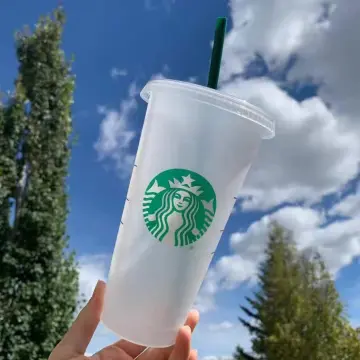 STARBUCKS BULK 5 Reusable Venti 24oz Ice Cold Drink Cups With Lid