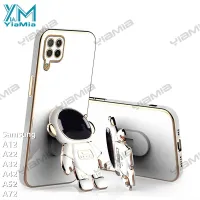 YiaMia Fashion Phone Case For Samsung Galaxy A12 A22 4G A22 5G A32 A32 5G A42 A52 4G A52 5G A52S 5G A72 4G New Luxury Trend Astronaut Phone Case Soft Silicone Shockproof Phone Cover With Personalized Fashion Astronaut Ring Holder