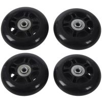 2set Luggage Suitcase / Inline Outdoor Skate Replacement Wheels Black