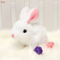 SIYI?Gift?Cheap? Electronic Plush กระต่ายของเล่นหุ่นยนต์กระต่ายเดินกระโดดวิ่งสัตว์เลี้ยงไฟฟ้า