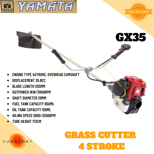 YAMATA GRASS CUTTER brush cutter 4stroke GX35 | Lazada PH