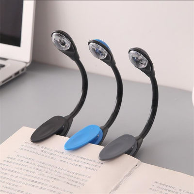 Lightweight Mini/glossy Portable LED Reading Lamp for Travel Bedroom Use/bendable Book-folding Table Lamp with Clip/Christmas