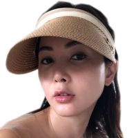 2022 New Fashion Parent-Child Sun Hats Handmade Straw Sun Visor Caps Summer Hat For Women Empty Top Beach Hat