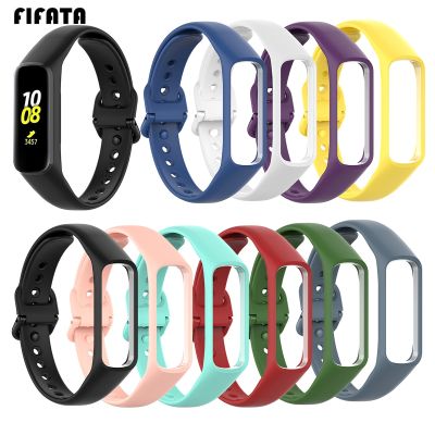 FIFATA Colorful Silicone Sport Watch Strap For Samsung Galaxy Fit-e SM-R375 Smart Sports Bracelet Wristband Replace Accessories Cases Cases