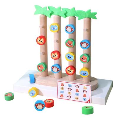 Animal Matching Game for Kids Four Color Animal Climbing Game Wooden Montessori Preschool Learning Activities STEM Toys Birthday Gifts for Boys Girls modern