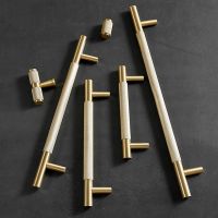 ◇♕♀ MFYS Solid Brass Furniture Knobs and Handles Long Gold Cabinet Handle Luxury Wardrobe Pulls Kitchen Cupboard Door knobs Hardware