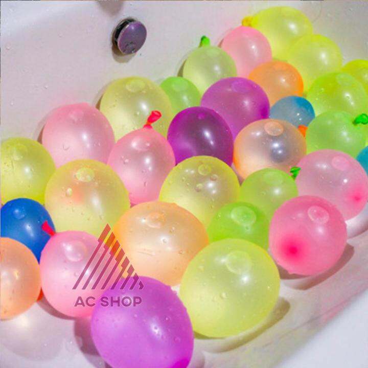 ลูกโป่งน้ำ1ช่อมี37ลูก-พร้อมมีหัวต่อสายยาง-มีหลายสี-magic-water-balloons-ac99