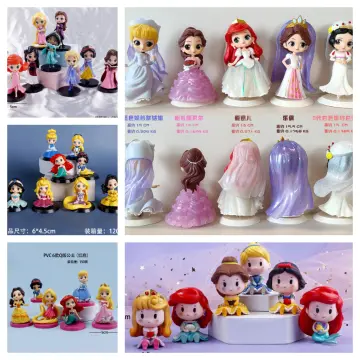 Disney Princess Mini Figures Figurines Cake Toppers 8 Pics Little Mermaid  Anna