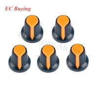 5pcs/lot WH148 Potentiometer Knob Cap 6mm Shaft Hole Orange For Rotary Taper Potentiometers Encoder 15mmx7mm