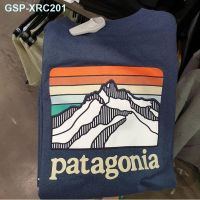 Patagonia Spot Pata สำหรับทั้งหญิงและชายคลาสสิกคอกลมเสื้อยืดผ้าฝ้าย