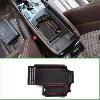 Black Interior Armrest Storage Box Decoration Cover Plastic For BMW 5 Series G30 2020 LHD Essories