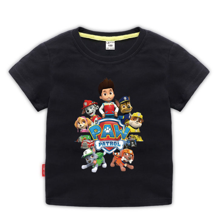 paw-patrol-เสื้อกล้ามลายการ์ตูนสำหรับเด็กผู้ชาย-เสื้อยืดแขนสั้นเสื้อแขนสั้นสำหรับเด็กหญิงฤดูร้อนเสื้อผ้าฝ้าย0000