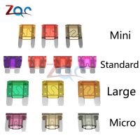 10pcs Mini Standard Micro Fuses 5A 7.5A 10A 15A 20A 25A 30A 35A 40A Amp Clip Assortment Auto Blade Type Fuse Set for Car Truck