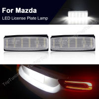 ไฟป้ายทะเบียน ALED สำหรับ Mazda MX-5 Miata 2006-2015สำหรับ Fiat 124 Spider Abarth 2017-UP LED สีขาวรถด้านหลังป้ายทะเบียน2XM