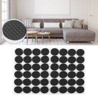 48Pcs Black Non-slip Self Adhesive Floor Protectors Furniture Sofa Table Chair Rubber Feet Pads