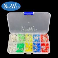 100pcs/200pcs 3mm 5mm LED Diode Assorted Kit White Green Red Blue Yellow Orange F3 F5 Leds Light Emitting Diodes electronic kit LED Strip Lighting