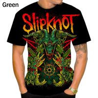 2023 Customized Fashion Hot Summer Rock Band Slipknot 3D T-shirt Print Short Sleeve Fun Design Casual  Round Neck Top T-shirt，Contact the seller for personalized customization