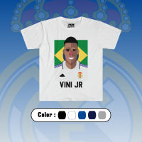 เสื้อยืดคอกลม เสื้อยืดลายนักฟุตบอล Vinícius Júnior มี 5สี S-5XL