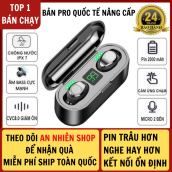 Tai Nghe Bluetooth AMOI F9 Phiên Bản Pro Quốc Tế Nút CẢM ỨNG Kén Sạc 2000